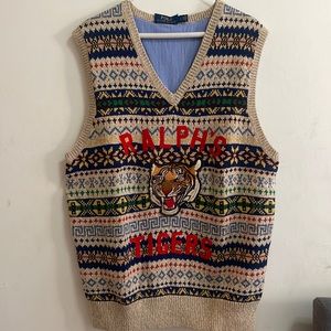 Mens POLO RALPH LAUREN RALPH'S TIGERS Sweater Vest